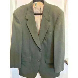 Evan-Picone Vintage Men's Suit Coat | 100% Pure Wool Blazer | Greenish